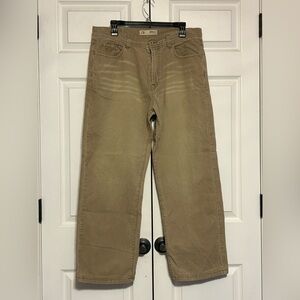 BKE 67 Brown Tan Austin Corduroy Pants Mens Size‎ 34 Distressed  Casual Trousers